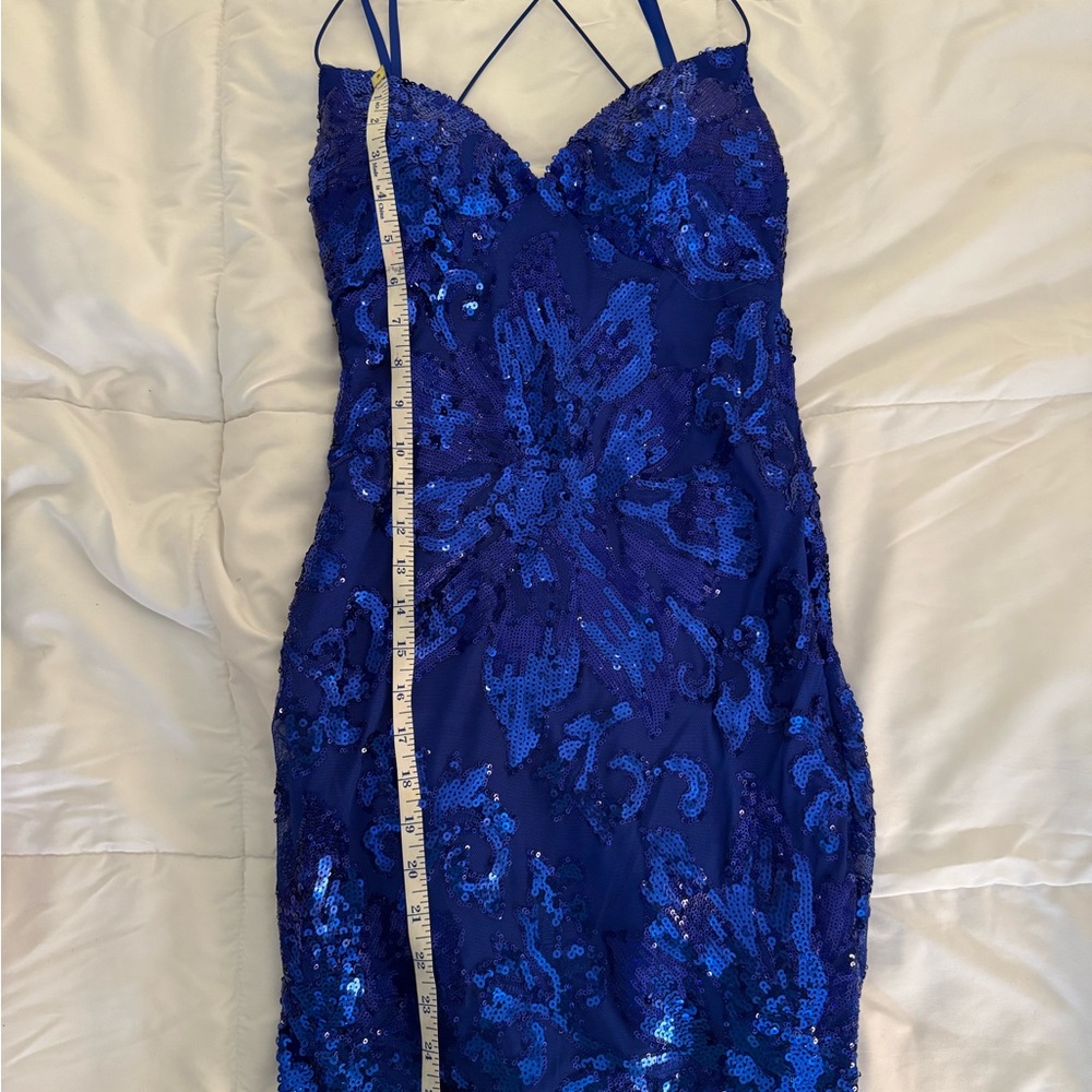 Windsor Blue Sequin Bodycon Mini Dress